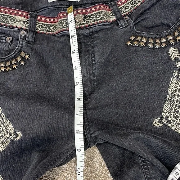 ANTHROPOLOGIE Odd Molly Embroidered Skinny Jeans - Picture 12 of 14